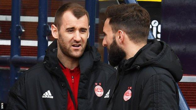 Niall McGinn and Graeme Shinnie