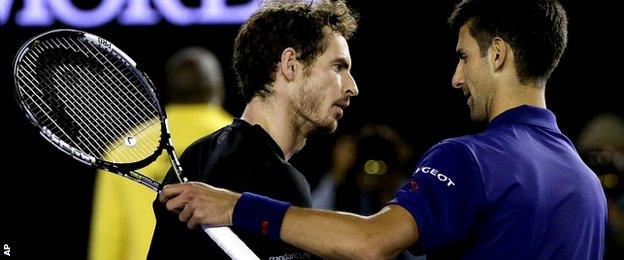 Andy Murray and Novak Djokovic