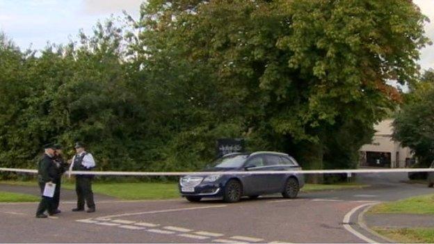 The scene of the security alert at the Waterfoot Hotel