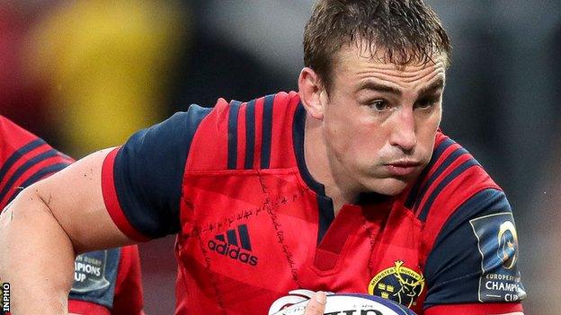 Tommy O'Donnell made his 150th appearance for Munster in Saturday's Champions Cup game against Racing 92