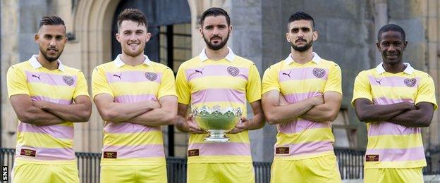 Left to right Faycal Rherras, John Souttar, Alim Ozturk, Igor Rossi and Arnaud Djoum