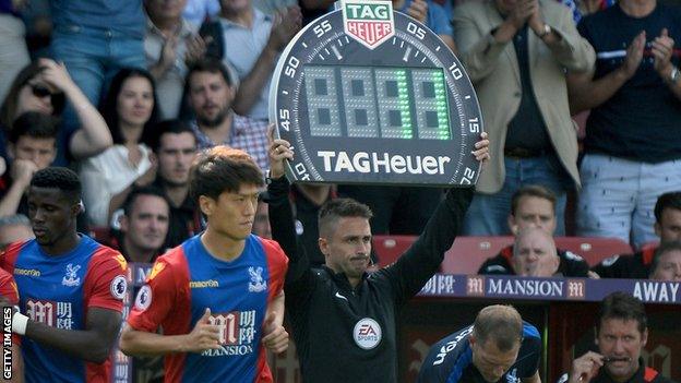 James Adcock has worked as a fourth official in the Premier League