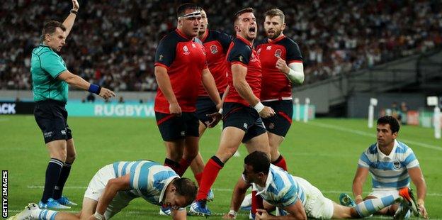 George Ford celebrates