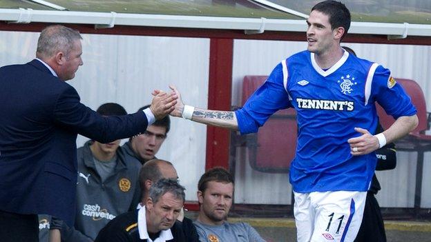 Rangers' Ally McCoist and Kyle Lafferty