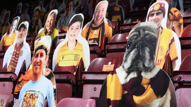 Empty seats have been filled with cardboard cutouts at many Premiership grounds this season