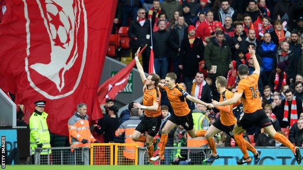 Wolves beat Liverpool in 2017