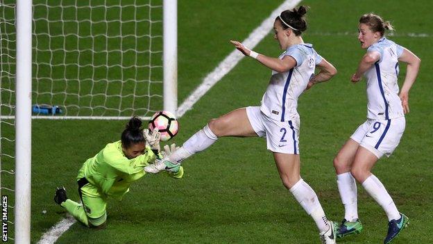 Lucy Bronze scores