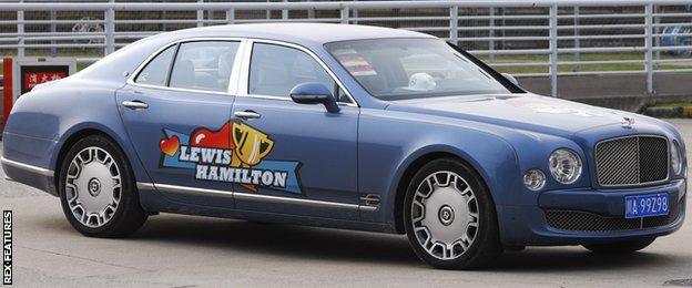 Lewis Hamilton's car