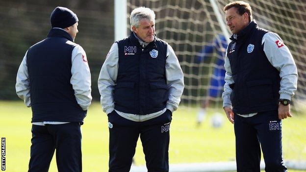 Mark Bowen, Mark Hughes and Eddie Niedzwiecki