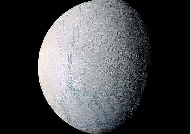 Enceladus in false colour