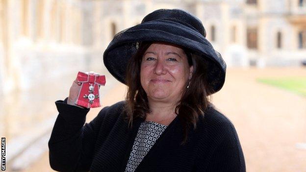 Sally Munday receives an MBE