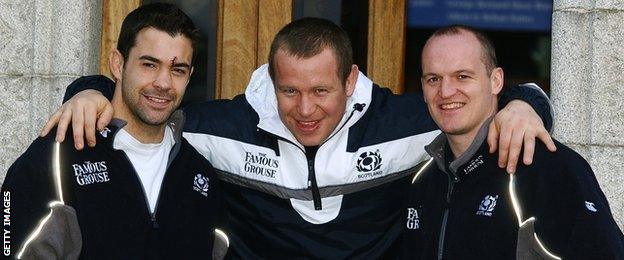 Budge Pountney, Mattie Stewart and Gregor Townsend