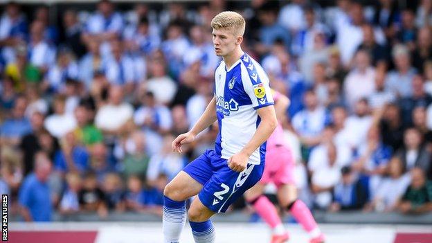 James Connolly playing for Bristol Rovers