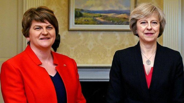 Arlene Foster and Theresa May