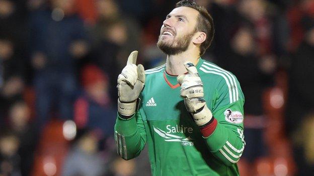 Aberdeen goalkeeper Scott Brown