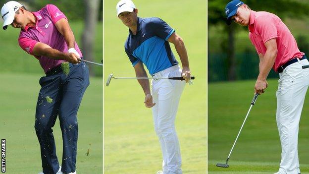 Jason Day, Rory McIlroy and Jordan Spieth