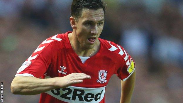 Stewart Downing in action for Middlesbrough