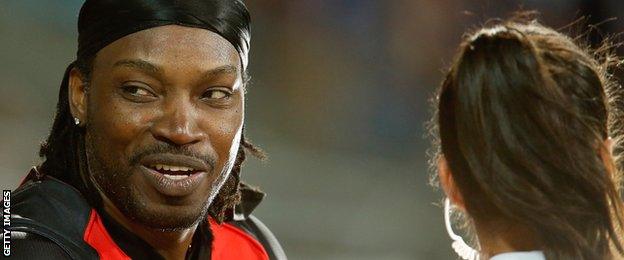 Chris Gayle and Mel McLaughlin