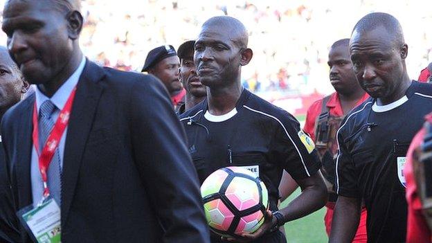 Ghanaian referee Joseph Lamptey