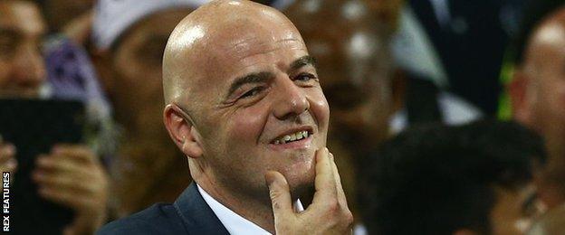 Fifa president Gianni Infantino