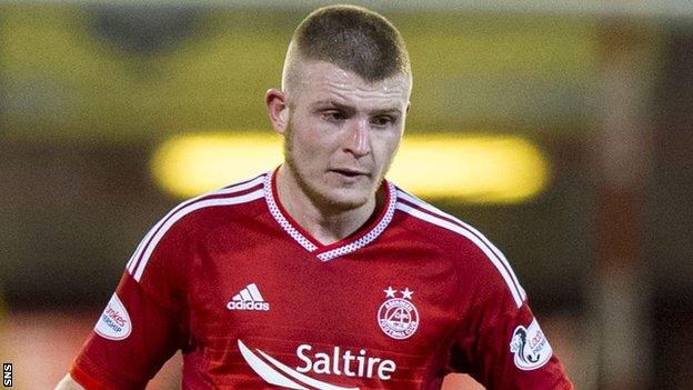 Aberdeen midfielder Craig Storie