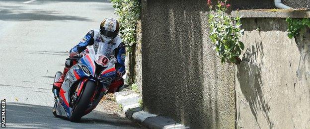 Peter Hickman on his way to his third career TT victory