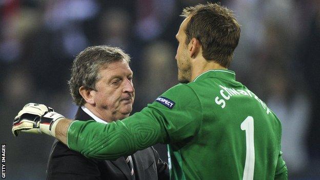 Roy Hodgson and Mark Schwarzer