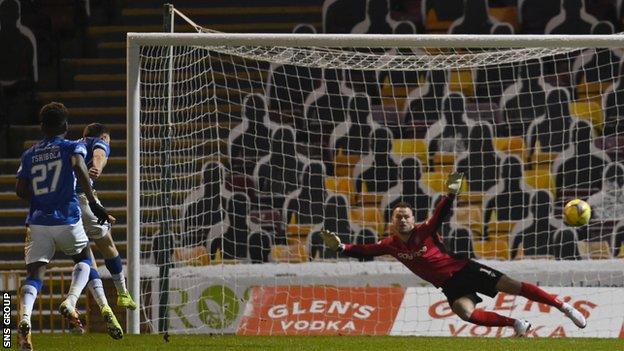 Danny Whitehall's penalty doubles Kilmarnock's lead