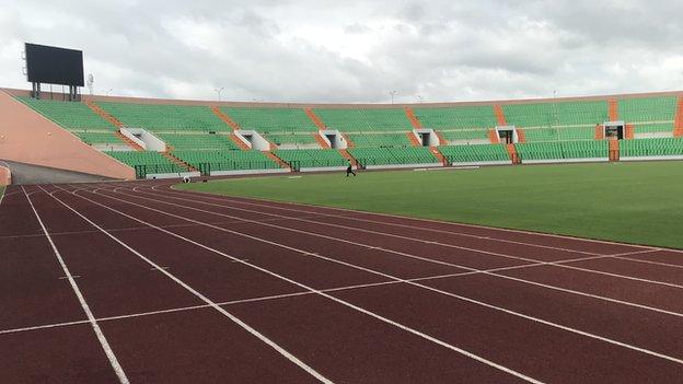 The Roumde Adjia stadium in Garoua, Cameroon