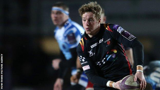 Angus O'Brien started at fly-half for Dragons in Moscow