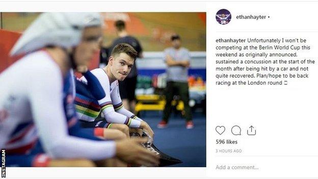 Ethan Hayter Instagram post