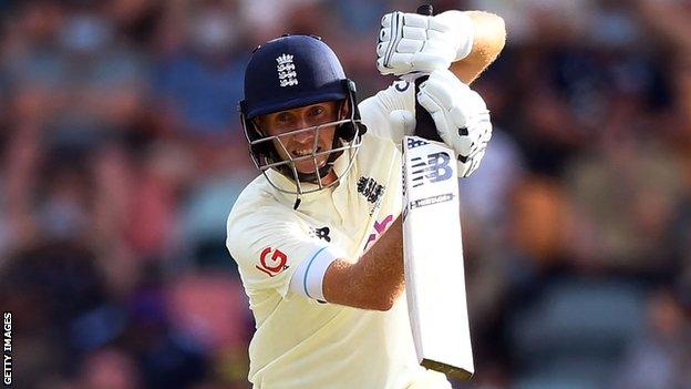 England captain Joe Root plays a shot