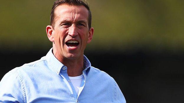 Justin Edinburgh on the touchline as Leyton Orient manager