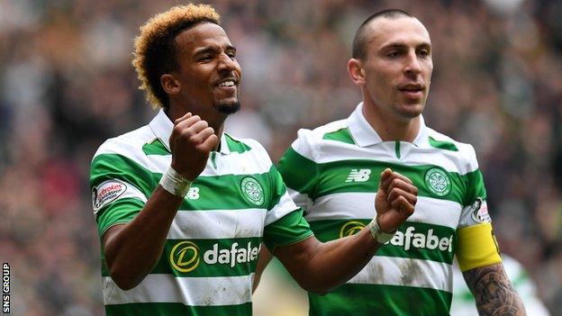 Scott Sinclair scored twice for Celtic