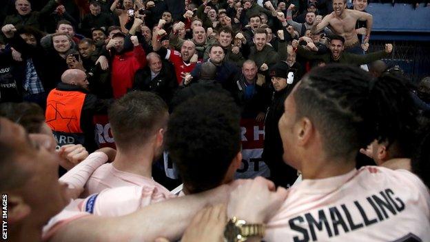 Manchester United celebrate