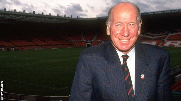 Sir Bobby Charlton at Old Trafford