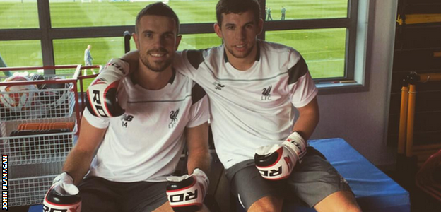 John Flanagan and his captain Jordan Henderson have been happy sparring partners