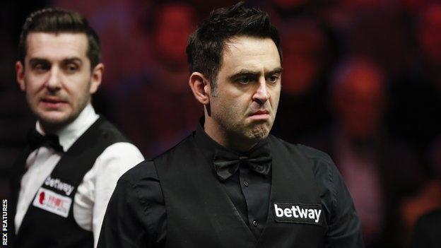 Mark Selby (left) and Ronnie O'Sullivan