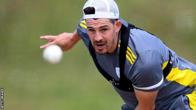 Hampshire seamer Chris Wood