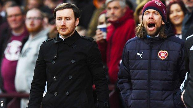 Hearts head coach Ian Cathro