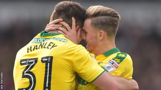 James Maddison (right) and Grant Hanley