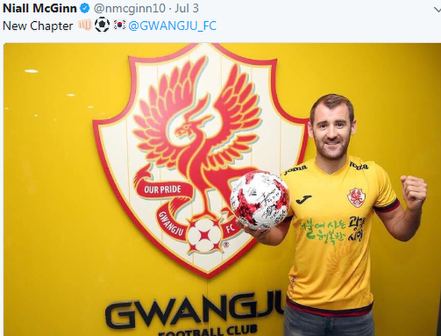 Niall McGinn tweet