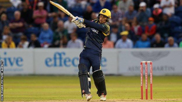 Glamorgan captain Colin Ingram top-scored in the win at Middlesex