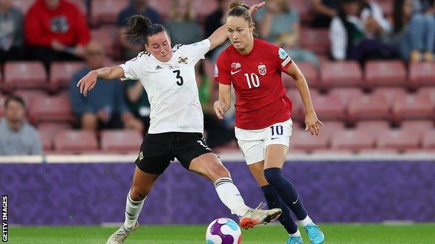 Demi Vance started Northern Ireland's historic Euro 2022 opener with Norway on Thursday