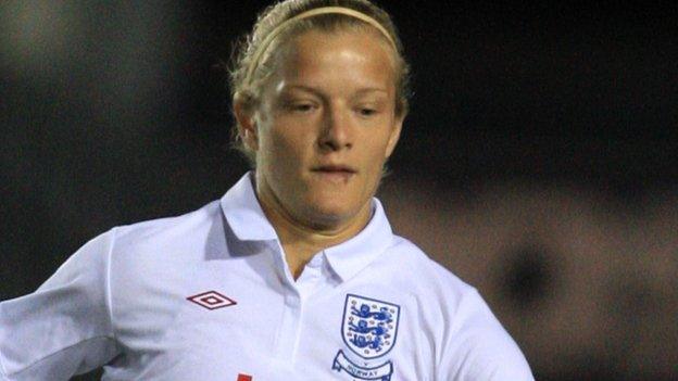 England's Katie Chapman starred with two late goals against South Africa in the 2009 Cyprus Cup