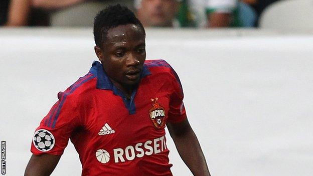 Nigeria striker Ahmed Musa