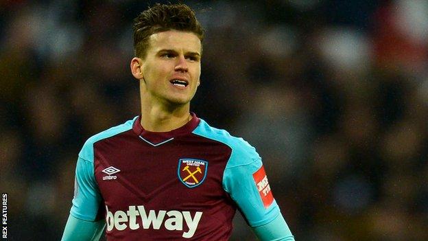 Sam Byram in action for West Ham