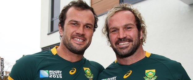 Bismarck du Plessis with Jannie du Plessis