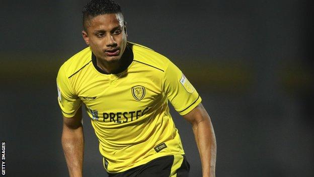 Michael Mancienne in action for Burton Albion