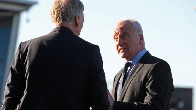 Former West Ham recruitment chief Tony Henry (right) and manager David Moyes